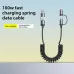 6A 100W USB-A/USB-C to iP/USB-C Telescopic Cable PD Fast Charging Data Transmission Copper Core Line 1.5M Long for iPhone 16 15 Pro 14 13 12 Pro Max for Xiaomi 15pro for Huawei Mate 70 Pro for Samsung Galaxy S25 Ultra
