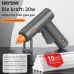 RAYENR Home Hot Melt Glue Gun 20W 110V-240V Quick Preheat 7mm Sticks Aluminum Alloy Nozzle Compact Design 30PCS/60PCS Optional Glue Sticks