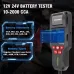 Konnwei KW700 12V 24V Car Truck Automotive Lead-Acid Battery Tester With Printer Battery Analyzer Cranking Test Charging Test 10-2000CCA Check Voltage CCA Internal Resistance SOC SOH