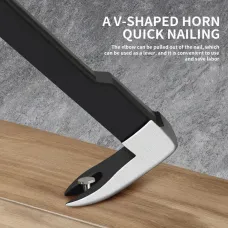 Multifunctional Steel Nail Puller Cowbar Tool V-Shaped Design Hammer Head 300mm 250mm Home Woodworking Nail Remover High-Quality Construction Lever Design