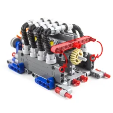 MOC Technology Building Blocks Bricks Power Functions Automotive Speed Gearbox V8 Engine Model Transmission Machinery M L Motor Battery Box DIY Assembling Toys