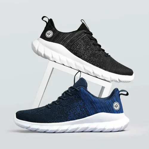 FREETIEVA Shock Absorption Running Shoes Breathable Comfortable Men's Sneaker Lightweight Casual Sport Shoes