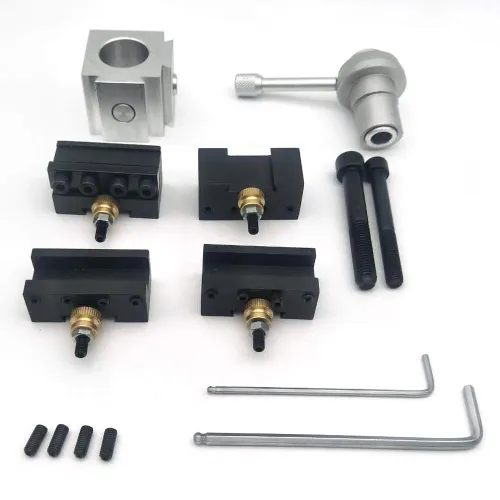 Mini Lathe Quick Change Tool Post Holder Set Axa Tool Holder Woodworking Lathe Knife Holder Boring Blade Turning Facing Holder