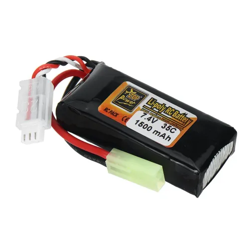 ZOP Power 2S 7.4V 1500mAh 35C LiPo Battery T Plug for RC Car Airplane Helicopter FPV Racing Drone