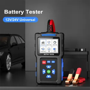 JDiag BT300 12V 24V Car Battery Tester Universal 2.4 inch TFT Color Screen Multiple Testing Modes 20-2000 CCA 10AH-300AH Lead-acid AGM Flat AGM GEL Gel Batteries Tester
