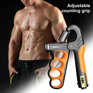 KALOA5-100KG Adjustable Hand Grip Strength Trainer Mechanical Counter Forearm Exerciser Power Strengthener for Gym Fitness Equipment with Counting Function