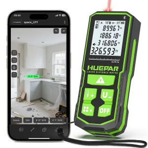 Huepar S60/S100/S120 Laser Distance Measuring Meters Tool with Angle Sensor Rechargeable Digital Green Beam 60M 100M 120M Laser Rangefinder