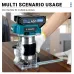 Drillpro Cordless Brushless 350W Electric Wood Trimmer Compact Wood Router For Wood Trimming Slotting Carving
