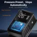 WESBIKING Mini Electric Air Pump 130PSAuto-Stop Portable Digital Display Type-Charging Illuminated Inflator Pump for Bike Moto Balls