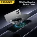 ESSAGER ES-WC09 3-in-1 Magnetic Desktop Wireless Charger 15W Fast Wireless Charging Stand with Phone Bracket Design for Smart Phones for iPhone 17 17Pro Max 16 15 14 for Huawei Pura XTs for Xiaomi 17pro for Apple Watch for Earbuds