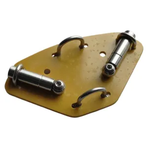 Shortwave Antenna V Base 5mm Epoxy Board CNC Cut 102mm Aluminum Alloy Rod Compatible with Tripod Light Stand Universal Threads Outdoor Setup Support 20-35mm Poles