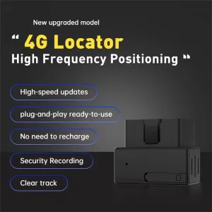 GPS 4G Locator Vehicle Tracker High Accuracy Real-Time Tracking Plug-and-Play OBD Locator Multiple Intelligent Alarms Fleet Management