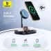 Baseus EnerFill FS41 15W 3-in-1 Magnetic Wireless Charger Fast Wireless Charging Stand with TEC Cooling for Smart Phones for iPhone 16 16 Pro 15 14 13 Pro Max for Samsung Galaxy Z Fold7 for Huawei Pura 80 Ulta for Apple Watch for Airpods