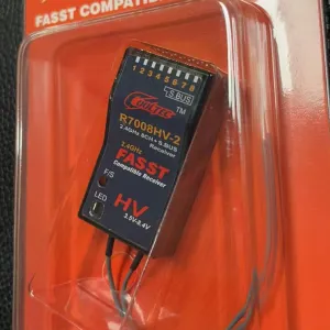 COOLTEC R7008HV-2 2.4GHz 8CH FASST SBUS Futaba Compatible Receiver for FPV Racer Drone RC Airplane Car Boat