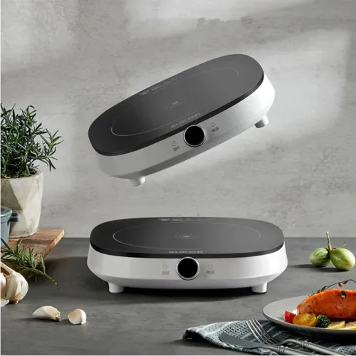 2100W Electric Induction Cooker 9 Gear Heating Timing Waterproof Stir-Fry Cooking Plate Intelligent HotPot Stove Cooktop Cooking Machine