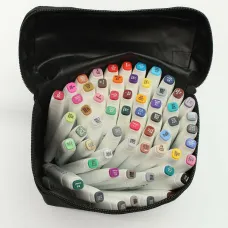 60 Colors Marker Pen Set Graphic Art Twin Broad Fine Point Oil Marker Watercolor Pen Painting Brush for Student