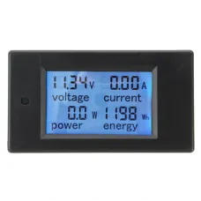 Excellway 20A DC Multifunction Digital Power Meter Energy Monitor Module Volt Meterr Ammeter