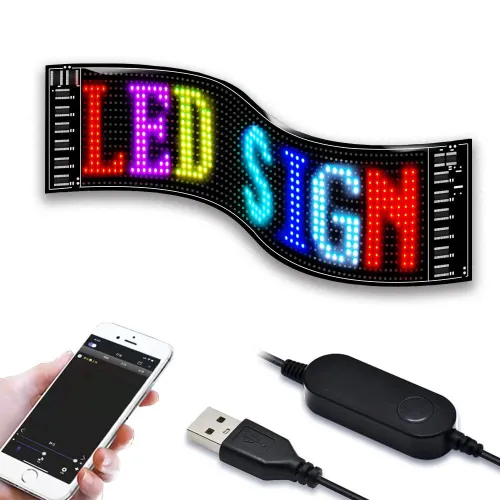 LED Car sign,programmable LED sign, Flexible Matrix panel by Bluetooth APP, LED Display and Sign board for store, shop, bar and business areas