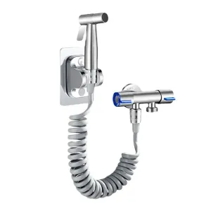 Handheld Bidet Sprayer Set 304 Stainless Steel Sprayer Shower Toilet Bidet Faucet Nozzle Self Cleaning