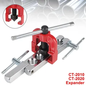 CT-2020 CT-2010 Copper Pipe Flaring Tool Metal Tube Expander Reamer Multi Size Metric Inch Air Conditioner Installation Auto Repair