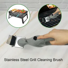 Barbecue Grill Steam Cleaning Brushes BBQ Cleaner Suitable for Charcoal Scraper Gas Accessories Outdoor Cooking Kitchen Tool