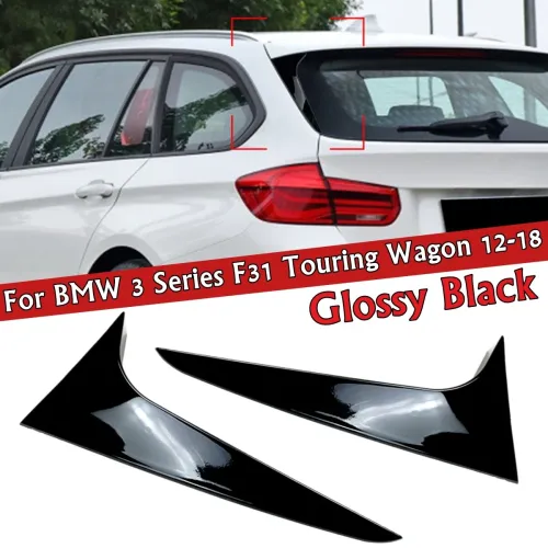 1Pair Rear Window Spoiler Side Wing For BMW 3 Series F31 Touring Wagon 2012-2018