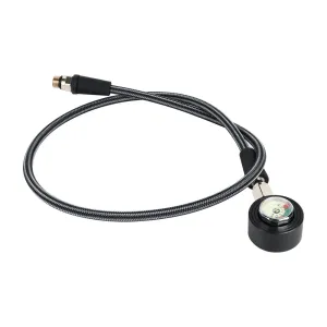 DIDEEP Diving Residual Pressure Gauge Residue Tube Woven Carbon Fiber Luminous Pressure Gauge Bcd Regulator High Pressure Tube