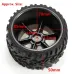 9116 2.4GHz RC Car Spare Parts 2PCS Wheel Without Sponge