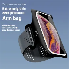 6.5'' Running Arm Bag Sports Waterproof Sweatproof Touch Screen Night Reflective Phone Bag for Outdoor Riding Hiking Fitness