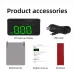 M1 Multifunctional New Energy Car HUD Head-up Display GPS Speedometer Dashboard Projection Green Light USB Rechargeable