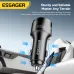 ESSAGER ES-CC19 140W 2-Port USB PD Car Charger USB-A+Type-C Support PD3.1 QC3.0 AFC FCP SCP PPS Fast Charging with Digital Display for iPhone 16 15 Pro 14 13 12 Pro Max for Samsung Galaxy Z Flip6 for Xiaomi 15pro for Huawei Mate XT