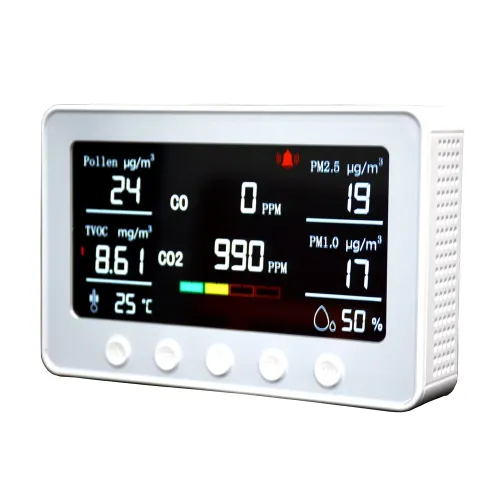 PT02 Plus 7In1 Smart Air Quality Monitor WIFI CO2 PM2.5 Pollen TVOC Laser Infrared Sensor Home Safety Essential