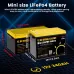 GOKWH 12V 340AH Vehicle Storage Box 4352Wh Mini LiFePO4 Battery Built-in 200A Bluetooth BMS
