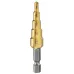 Drillpro 3Pcs 1/4 Inch Hex Shank HSS Titanium Coated Step Drill Bit Set 3-12/4-12/4-20mm