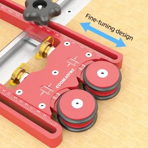 ENJOYWOOD 160mm Extended Stock Guide with One-Way Wheel and Safety Auxiliary Tool Versatile for Table Saw Band Saw Circular Saw Woodworking Equipment Tool