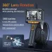 5 inch 8mm Handheld Inspection Borescope Endoscope 1080P Dual Lens 360 Degree Rotation Endoscope Camera