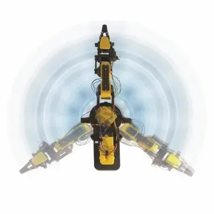 DIY Robot Arm Kit Five-axis Joint 5 Motor Control LED Light Science Experiment Toys