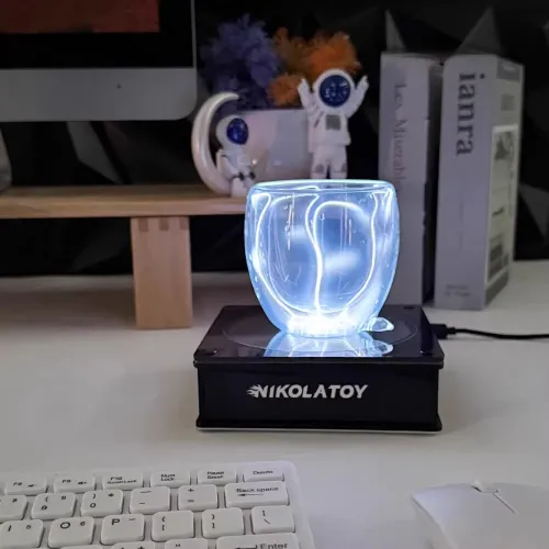 Nikolatoy Creative Inert Gas Lightning Cup Including Base Desktop Ornaments Scientific Research Teaching Aids Set Model Toy