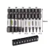 1/4 Screwdriver Bit Set 11pcs Magnetic Drill Bits Hex Shank Impact Driver Torx Cross Hex Plum Blossom Head White Grey