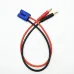 4.0mm Banana Male Plug to EC2 EC3 EC5 Male Connector Lipo Battery Balance Charging Cable 30cm Silicone Wire Charger Cable Adapter for B6 Charger RC Helicopter Vehicle Toys