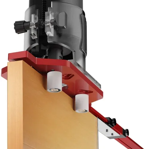 Router Multifunctional Base Plate Bracket Aluminum Alloy 2-in-1 Slotting 60-300mm Milling Diameter 300-800mm Adjustable Straight Edge 140-420mm Clamping 10-25mm