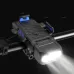 3 in 1 500LM Brightness Bike Headlight 3000mAh Battery IPX6 Waterproof 3 Light Modes 120 Rotation Phone Holder with 120dB Horn for Night Cycling