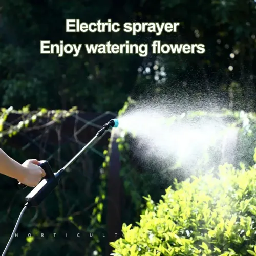 Battery Powered Sprayer Garden Sprayer Electric Plant Rechargeable Sprayer Ergonomic Handle 3 Nozzles for Garden Versatile