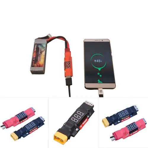 Mayatech 3 in 1 Lipo Battery Discharge Tester USB Discharge Indicator 2S-6S 5V Step-Down Module