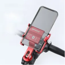 BENGGUO Bike Holder Aluminum Alloy 180 Adjustable Sturdy Anti-fall Waterproof 0.2kg Lightweight Handlebar Holder Suitable for 50-95cm width Mobile Phone for Motorcycle Bicycle Scooter