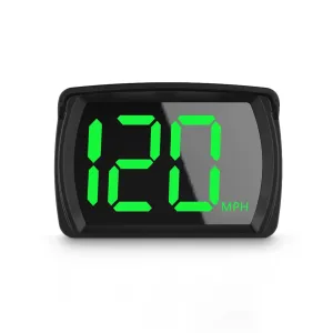 Car GPS HUD Digital Speedometer KMH MPH Big Fonts Green Light Car HUD Head Up Display for All Cars