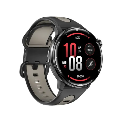 SENBONO S666 1.43-inch AMOLED Display GPS Dual Frequency Five-star Positioning Compass+Altitude Barometer bluetooth Call Heart Rate Blood Pressure Blood Oxygen Monitor Sleep Monitoring Multi-sport Modes 3ATM Waterproof Smart Watch