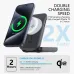 Bakeey QI2 Certified 3 in 1 Foldable 15W Magnetic Wireless Charger 10000mAh Fast Charging Station Portable Power Bank Battery Pack for iPhone 16 15 14