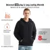 TENGOO HS05B Smart Heated Sweatshirt 5 Heating Areas Quick Heating USB Rechargeable Washable Safety Fashion Oversize Jacket for Winter Outdoors Keep Warm