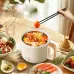 Littlelofa 1.6L Electric Cooker Household Mini Hot Pot 500W Cooking Pot For 1-2 People Home Kitchen Dormitory